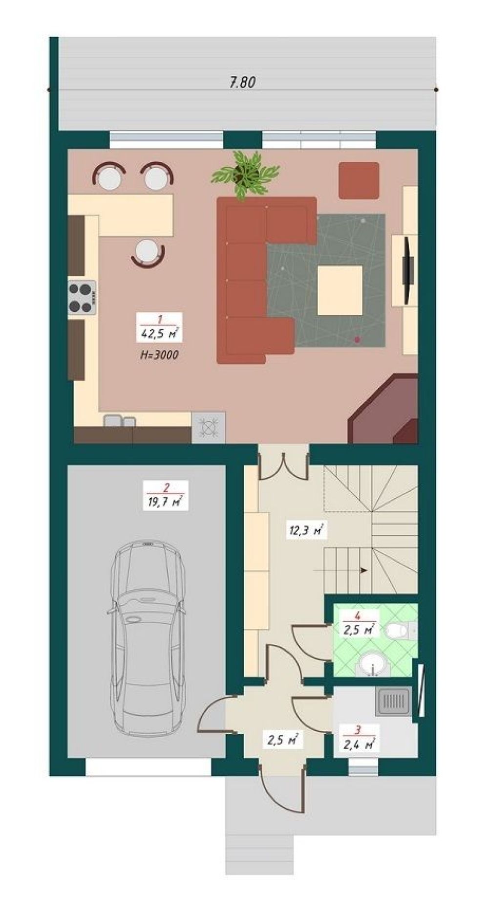 Фото: 1 поверх, гараж