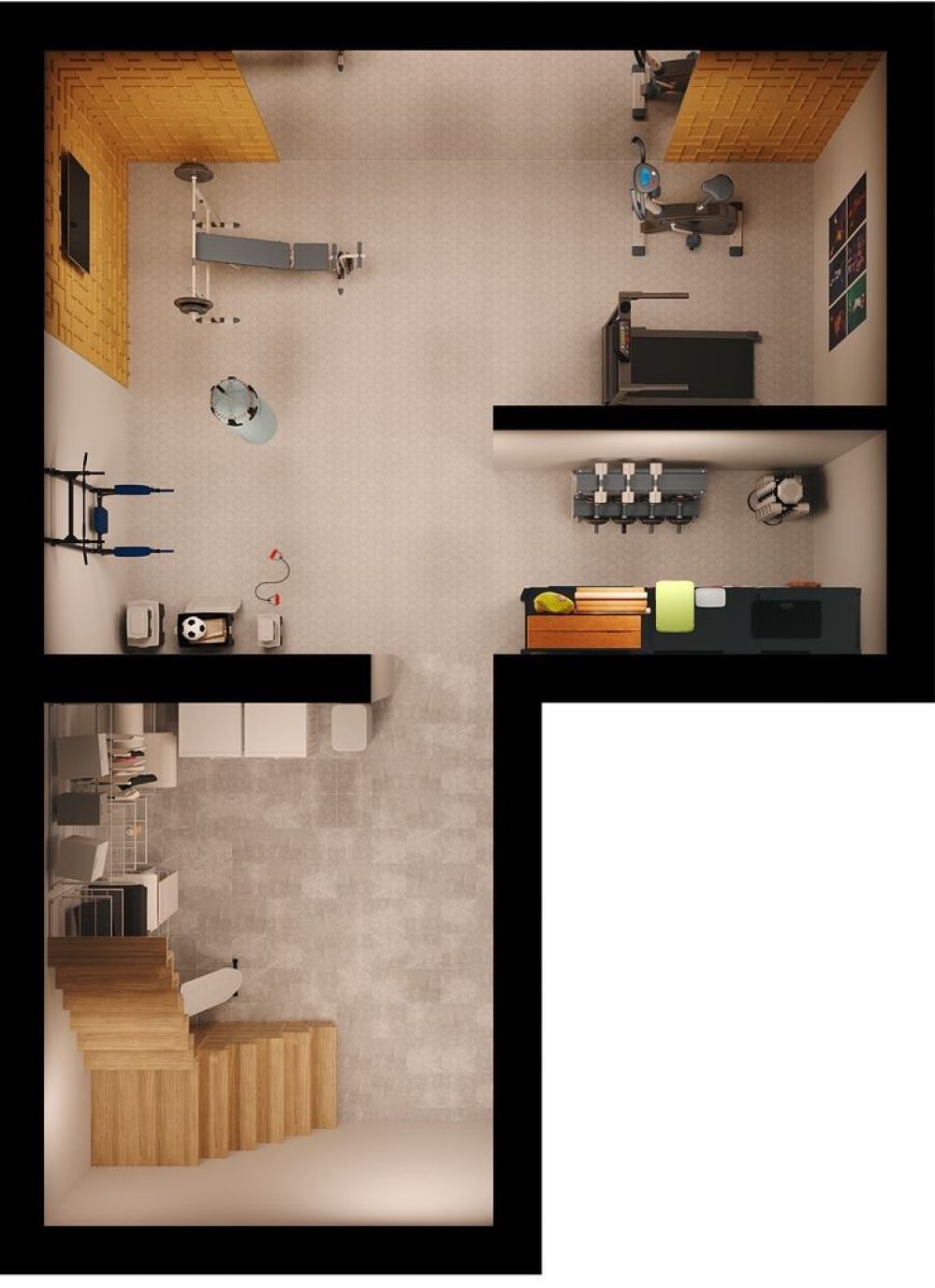 Фото: Цокольный этаж