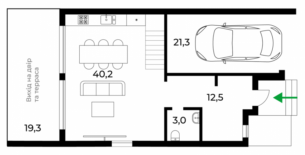 Фото: 1 поверх, гараж