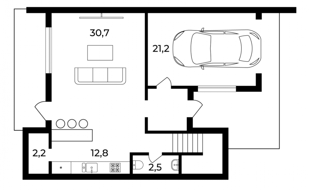 Фото: 1 поверх, гараж
