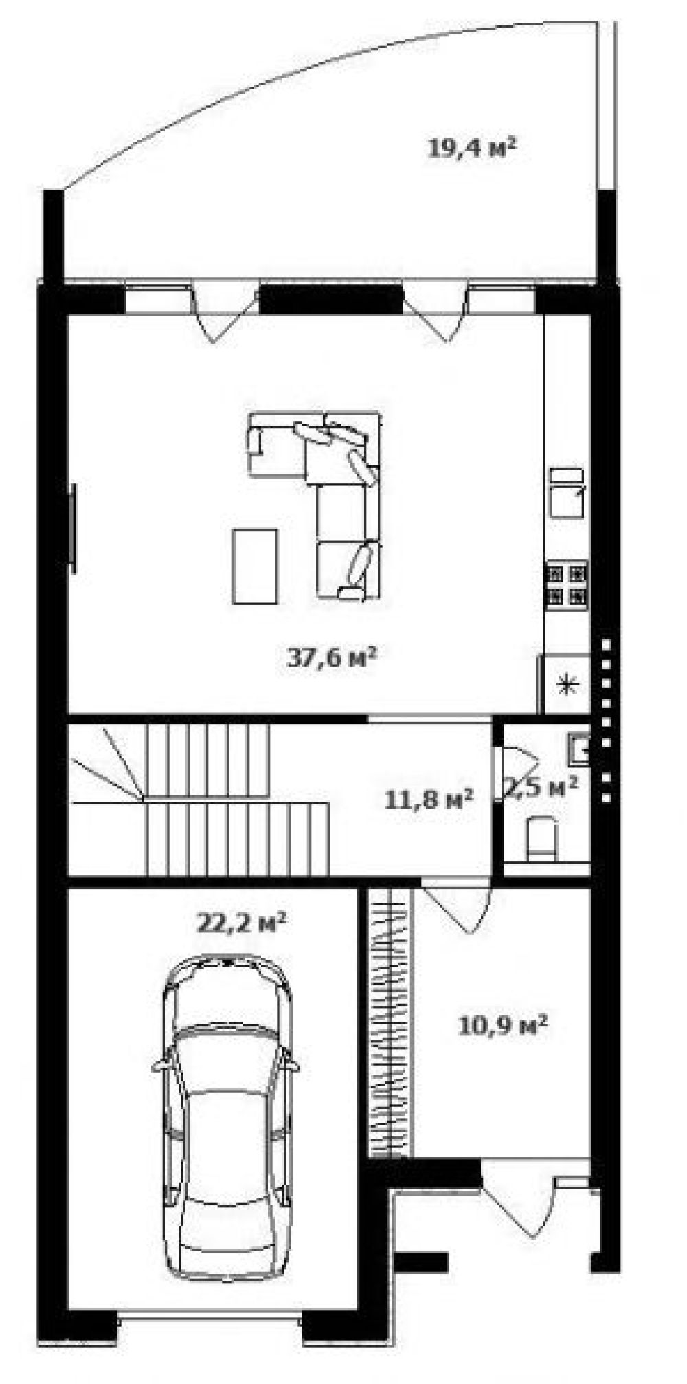 Фото: 1 поверх, гараж